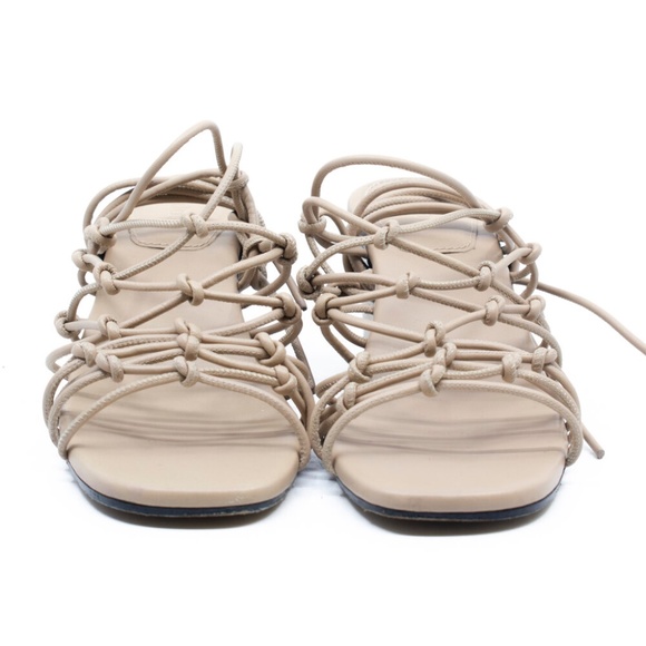 Chloe Jamie Leather Lace-Up Sandals - Picture 3 of 8